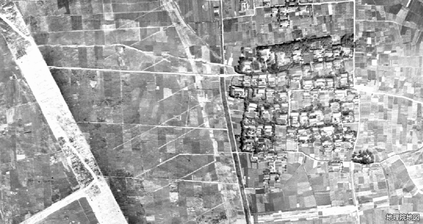 清須市上条 衛星地図 1945〜1950