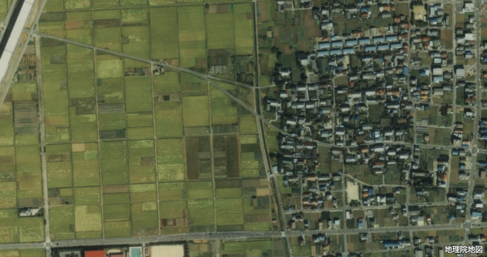 清須市上条 衛星地図 1987〜1990