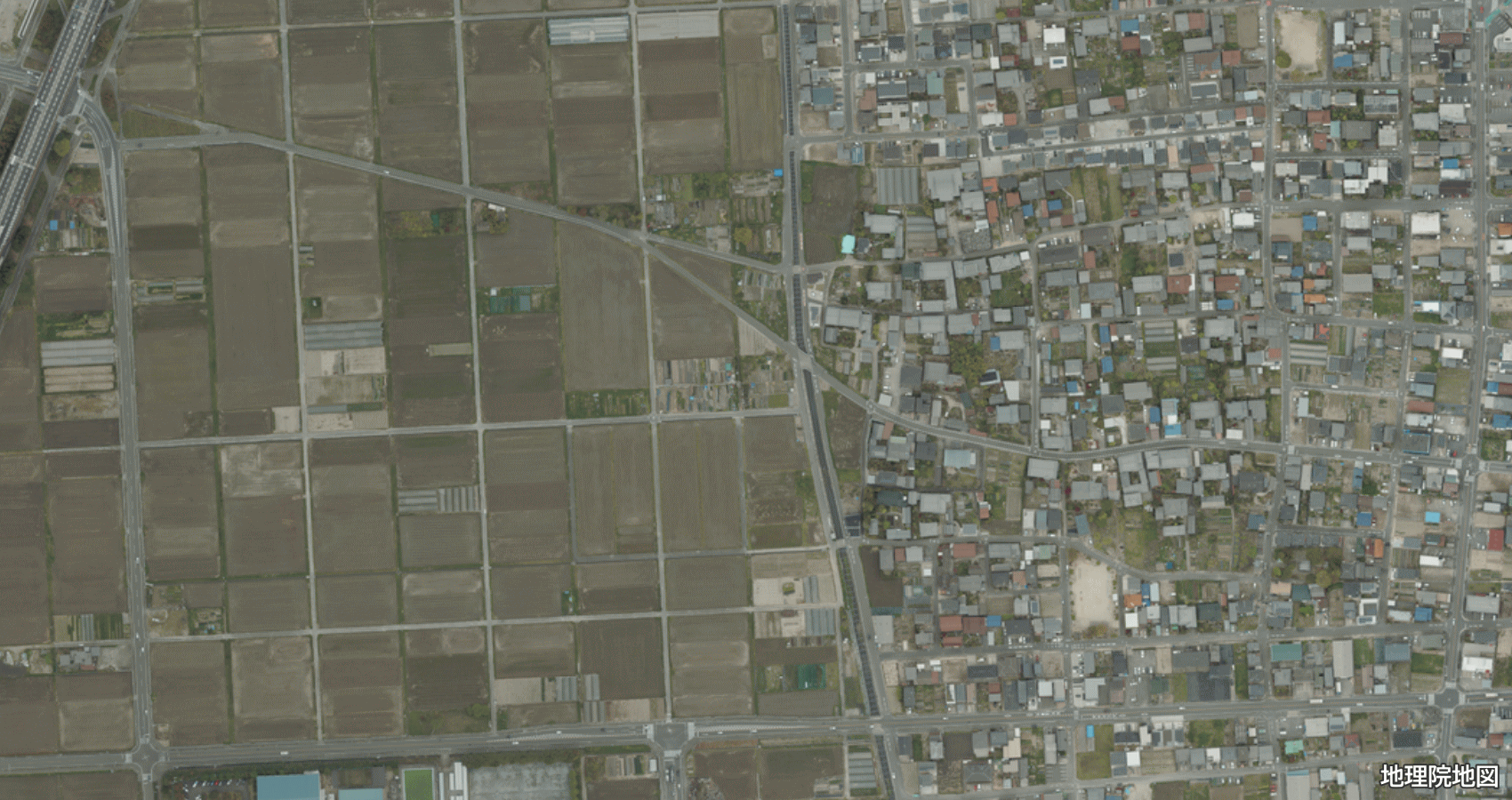 清須市上条 衛星地図 2017